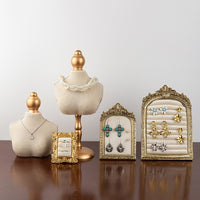 Vintage Velvet Jewelry Display Stand for Necklaces and Earrings
