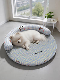 Pet Cooling Mat Dog Bed with Removable Washable Cover for Small to Medium Dogs