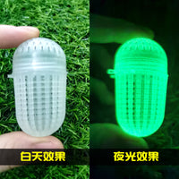 Luminous Fishing Bait Ball Feeder for Worms and Shrimp