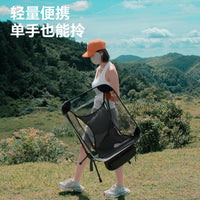 Portable Folding Moon Chair with Integrated Trekking Pole, Aluminum Alloy for Hiking Camping
