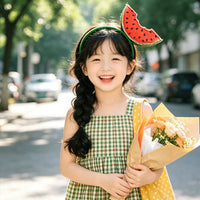 Funny Watermelon Headband for Kids and Adults - Fruit Hair Accessory for Parties, Performances, and Photo Props