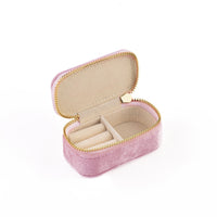 Velvet Travel Jewelry Organizer Mini Ring Box Pouch