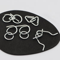 Metal Interlocking Puzzle Set Brain Teaser Toy for Adults