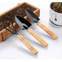 Garden Shovel Trowel Set for Planting, Digging, and Weeding - 3-Piece Heavy Duty Gardening Tools