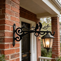 Creative Bird Metal Planter Hanger Outdoor Garden Yard Wall Decor Iron Craft Hook
