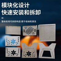 Portable Stainless Steel Fire Pit Grill for Outdoor Camping