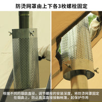 Stainless Steel Chimney Anti-Scald Mesh Guard for Wood Stoves