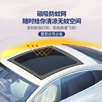 Car Mosquito Net Window Screen Magnetic Sunshade for Sunroof and Side Windows