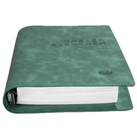 Soft Leather Loose-Leaf Notebook B5/A5 with Grid/Lined Pages and Stickers for Students and Daily Planning