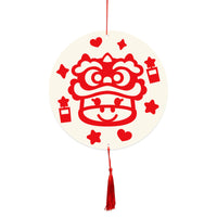 Year of the Horse Paper Cutting Art Kit for Kids, Traditional Chinese New Year Craft