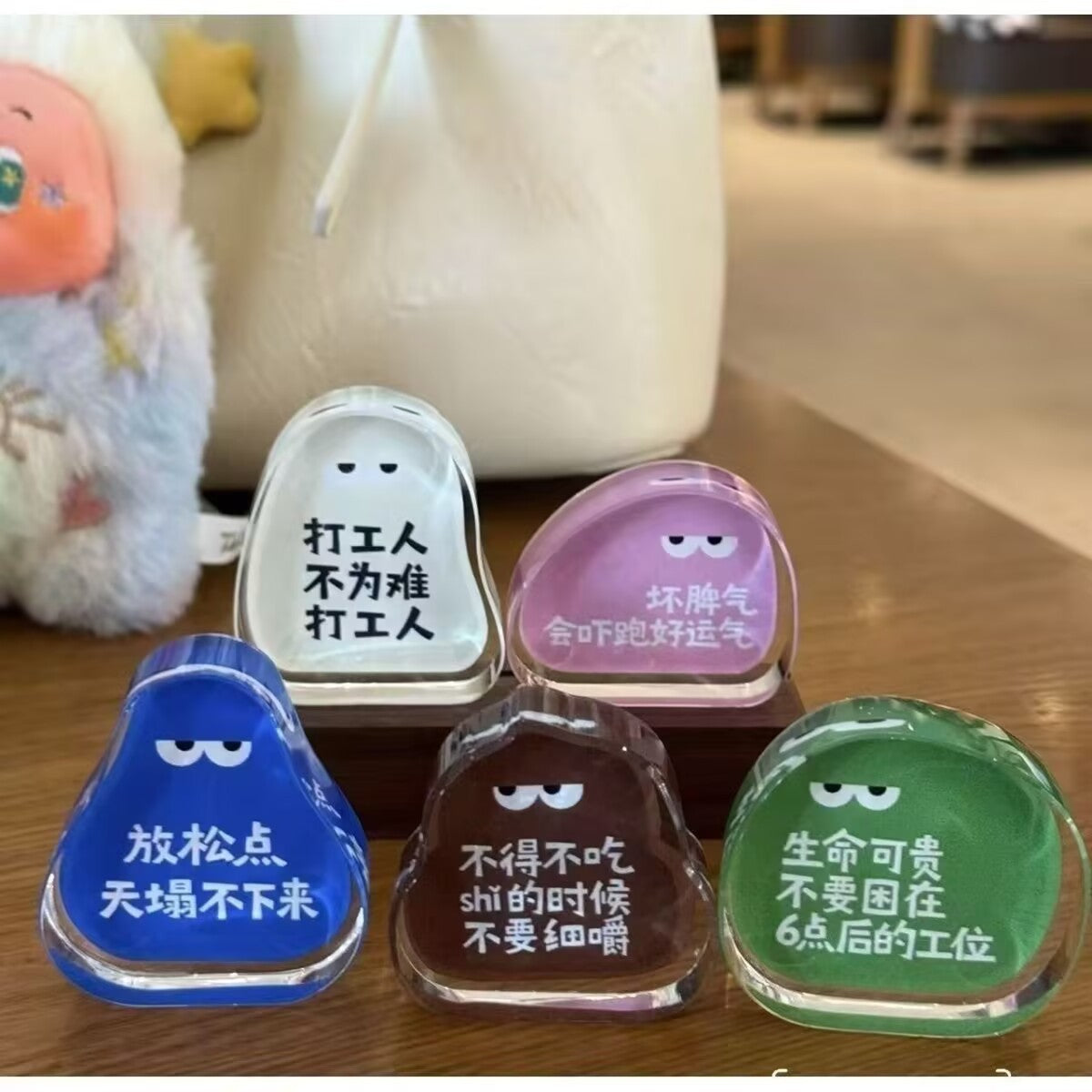 Anxiety Relief Acrylic Desk Ornament for Office Workers