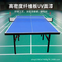 Foldable Indoor Table Tennis Table Standard Size with Wheels for Home Use
