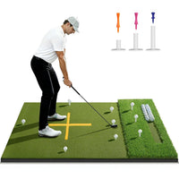 Golf Hitting Mat Alignment Stick Foldable Direction Indicator Putting Corrector Swing Trainer Practice Aid