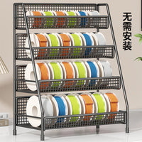Iron Art Ribbon Storage Rack for Flower Shops and Craft Displays