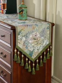Ailian Luxury Retro Table Runner for Dining Table, Coffee Table, TV Cabinet, Dresser