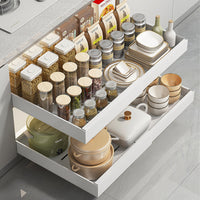 Retractable Under-Sink Cabinet Organizer Pull-Out Storage Rack for Kitchen