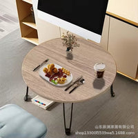 Portable Folding Round/Square Coffee Table for Outdoor Living, Study, or Dining