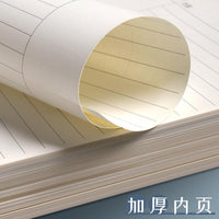 B5 Cornell Loose Leaf Notebook with Removable Pages, Thickened Grid/Lined Paper