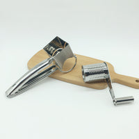 Hand-Crank Rotary Cheese Grater with Multiple Blades