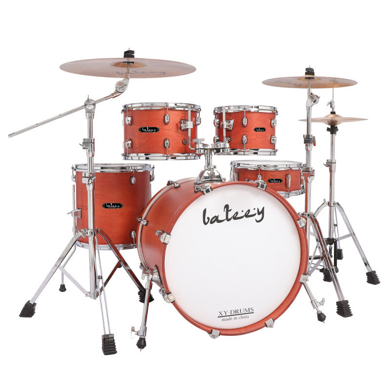 Professional 5-Piece Jazz Drum Set for Beginners and Advanced Players, Practice or Performance