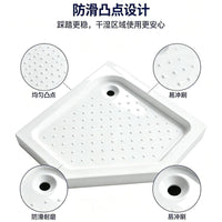 Acrylic Shower Base Rectangular Non-slip Shower Tray for Bathroom
