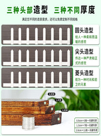 Outdoor Garden Wooden Fence Panel for Yard and Flower Beds, Decorative Edging Barrier