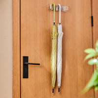 Hurry Wall-Mounted Umbrella Holder with Drip Tray, Clear Home Entryway Organizer