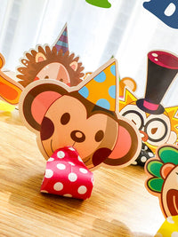 Cartoon Party Blowouts Whistles for Kids' Birthdays and Celebrations, 10-Pack