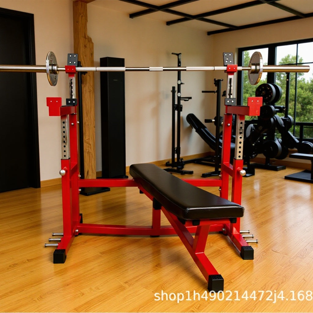Multi-functional Squat Rack Bench Press Barbell Stand for Home Gym Weightlifting