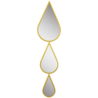 Teardrop Decorative Wall Mirror Set for Living Room Entryway