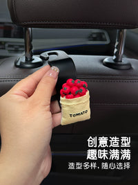 Cute Cartoon Car Seat Headrest Hooks for Bags, Groceries, and Storage
