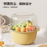 2-Piece Drain Basket Set for Washing Vegetables and Fruits, Rice Strainer, Kitchen Colander