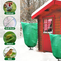 Non-Woven Plant Frost Protection Cover for Garden Vegetables - Multi-Size Winter Warmth and Windproof Cover