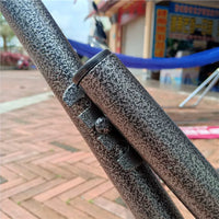 Vietnamese Imported Folding Black Steel Frame Hammock Indoor Outdoor Hanging Net Bed Single Moon Chair Swing