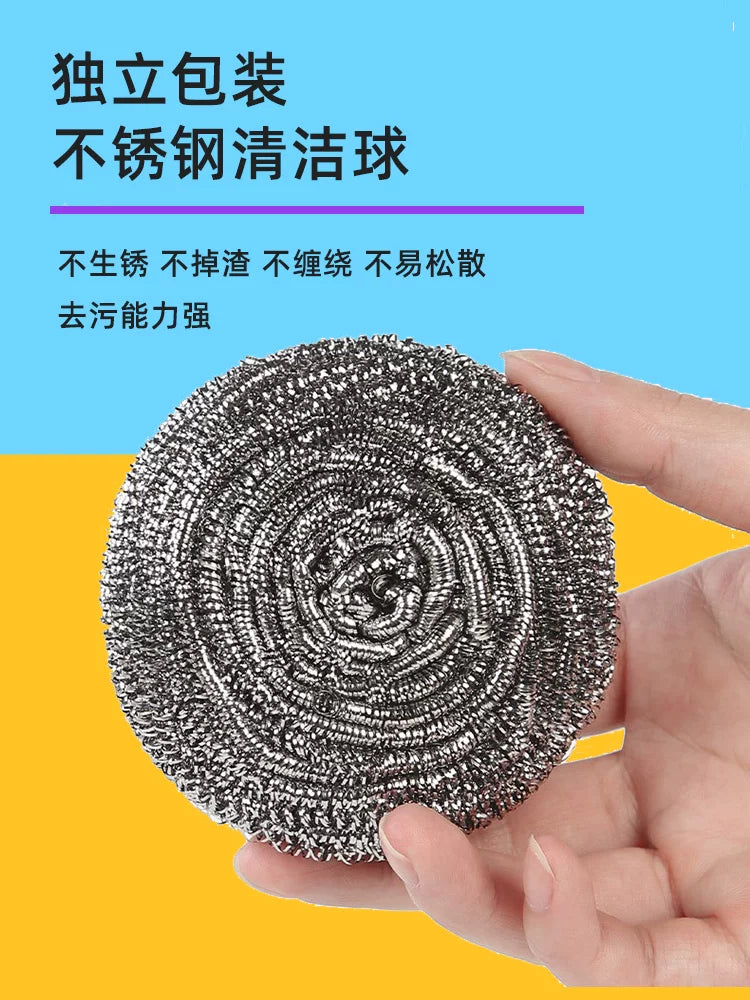 Large Stainless Steel Scouring Pads for Kitchen Cleaning