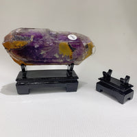 Resin Display Stand for Dzi Beads, Crystal Clusters, and Small Ornaments - Long Strip Base for Minerals, Raw Stones, and Jade