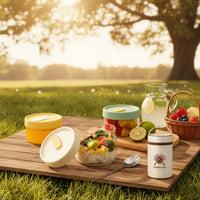 High Borosilicate Glass Bowl with Silicone Lid - Microwave Safe Baby Food Container, Soup Bowl, Fresh-keeping Box, Food Grade Freezer Safe