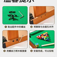 Foldable Kids' Billiards Table for Home, Indoor Family Game, Large Size