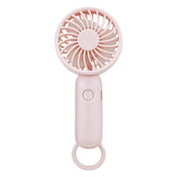 2026 New Portable USB Rechargeable Mini Pocket Fan with Carabiner for Outdoor Use