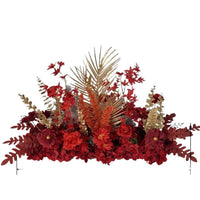 Artificial Flower Wedding Aisle Runner Forest Theme Wedding Background Decor Simulation Flower T-Stage Road Guide Finished Floral Art