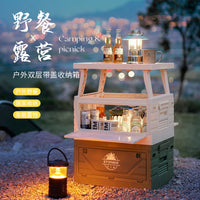Foldable Outdoor Camping Storage Box with Large Capacity for Car Trunk