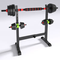 Adjustable Squat Rack and Bench Press Station for Home Gym Weightlifting