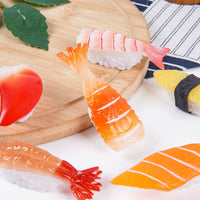 Realistic Sushi Keychain Bag Charm - Salmon, Shrimp, and Fish Slice Designs