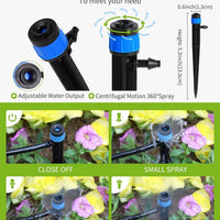 DIY Drip Irrigation Kit for Potted Plants and Garden Automatic Watering System