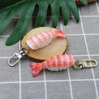 Realistic Salmon Sushi Keychain Pendant for Bags and Gifts