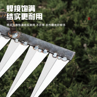 6-Tine Steel Rake Hoe for Weeding, Digging, and Loosening Soil - Farm Tool