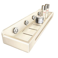 No-Drill Wall-Mounted Bathroom Shelf with Hooks