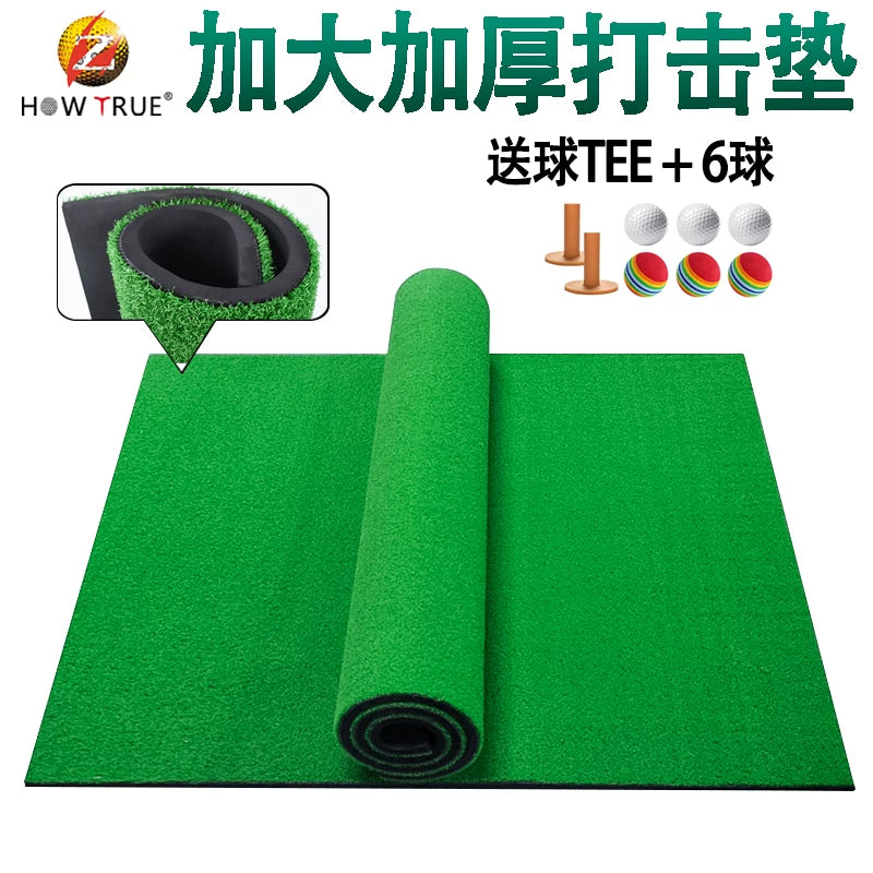 Indoor Golf Hitting Mat for Swing Practice and Chipping Training