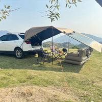 SUV Car Side Awning 210D Oxford Cloth Black Glue Waterproof Outdoor Camping Tent