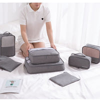 7-Piece Waterproof Travel Organizer Set for Luggage